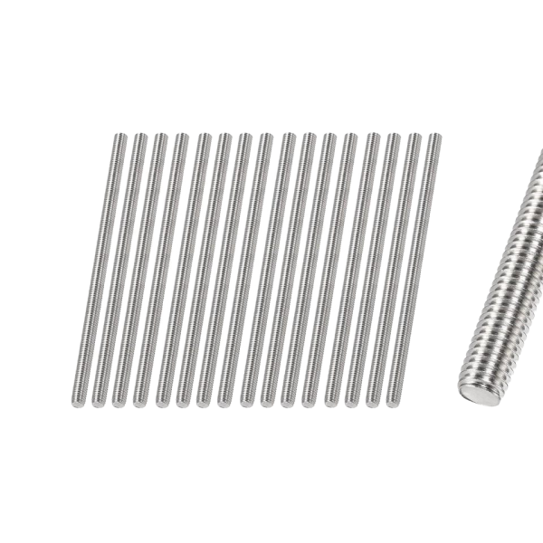 M3 X 50mm Right Hand Threaded Rods 0.5mm Thread Pitch 304 Stainless Steel Zinc Black Thread bar for Industry
