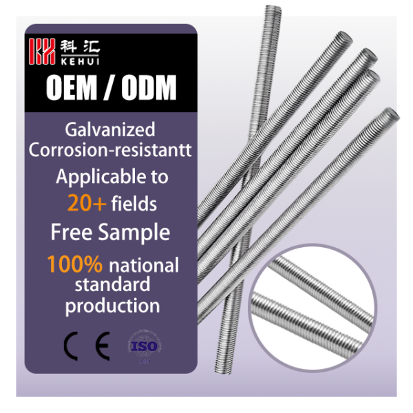 M6 X 100mm Fully Threaded Rod Stainless Steel Galvanized Long Rod Bolts Product Type Threaded Rod for Modular Furniture Assembly