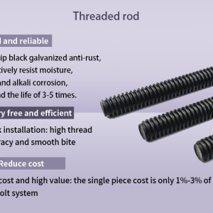 Full Threaded Rod Stud Bolt Stainless Steel Zinc Plated UNC Thread Class 4.8/6.8 Round Head M10 DIN/GB Standard