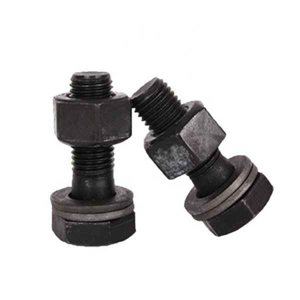 High Tensile Hex Head Bolt DIN933 Metric Thread Carbon Steel Black Coated M6 M8 M10 M12 M14 M16 M18 M20 M22 M24 M27 M30 M33 M36