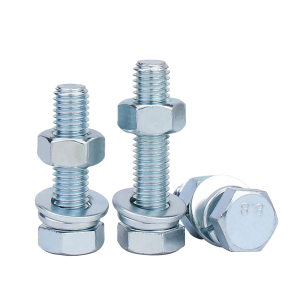 Good Quality Din933 Grade 8.8 10.9 12.9 Bolts Carbon Steel Screw Zinc Plated Finished High Strength Hex Head Bolt for Building