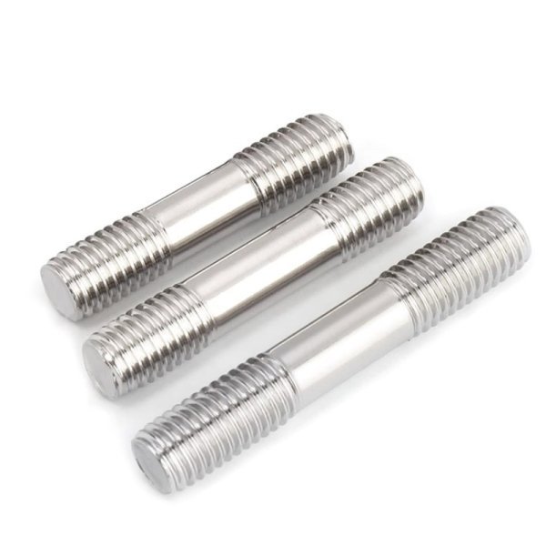 Factory Supply Polished Stainless Steel Double Thread Stud Bolt Full Both Ends Thread Stud Screw Custom Length 50mm 80mm 100mm