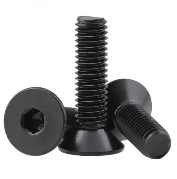 Factory Allen Countersunk Bolt 10.9-grade Metric Flat-Head Hex Socket Machine M3/M6/M8/M10/M12 Black Finish DIN Standard