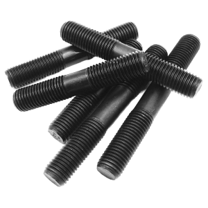Black Carbon Steel Double-Head Stud Half Thread UNF UNC Two Headed Bolts Metric China B7 Bolt High Strength Stud Bolt
