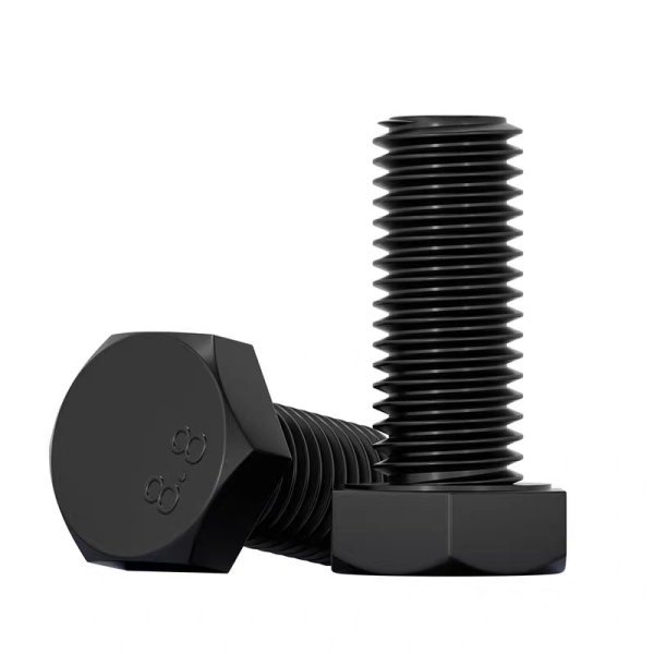 China M20 Class 8.8 Carbon Steel High Tensile Hex Bolt with Nut Grade 8.8 UNC Thread Metric Hexagonal Bolt in Stock