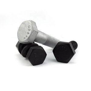 Price Grade 8.8 Bolt and Nut Screw Washer DIN931 DIN933 Metric Carbon Steel Galvanized Hex Bolt HDG Hex Bolts and Nuts