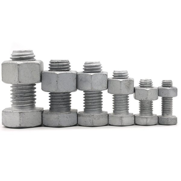 White Zinc Grade 4.8 Carbon Steel Hex Head Bolt DIN933 Carbon Hex Bolts Metric M32 Bolt