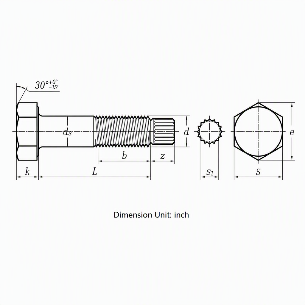 DIN933 Hex Head Bolt and Nut Set Grade 8.8 10.9 Heavy Hexagonal Bolts Assorted Metric Sizes for Industrial Assembly specifications