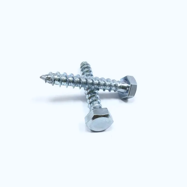 Zinc Plated Steel Metric Wood Screw DIN 571 4.8/8.8 Hex Head Self Tapping Screws