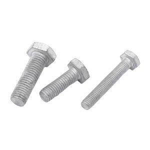Bolt Galvanized Steel Full Threaded Hexagon Bolts DIN933 M8 M16 Zinc Plated Fasteners Building Use 5/8"1/2" Class 4.8 8.8