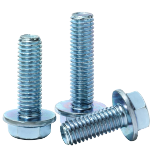 Carbon Steel & Stainless Steel M6 UNC Class 8 Hex Flange Bolt Blue White Zinc Plated M8 M10 M12 DIN 6921