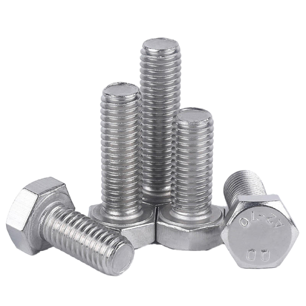 Stainless Steel Plain Finish DIN933 Hex Nut Bolt M6-M36 Class 8.8 Ss 316