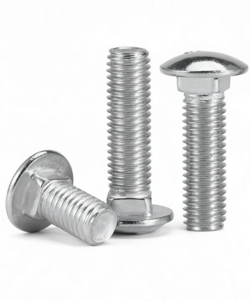 Professional UNC DIN603 Stainless Bolt Carbon Steel Grade 4.8/8.8 Zinc Plating Carriage Head Bolt Metric Bolts