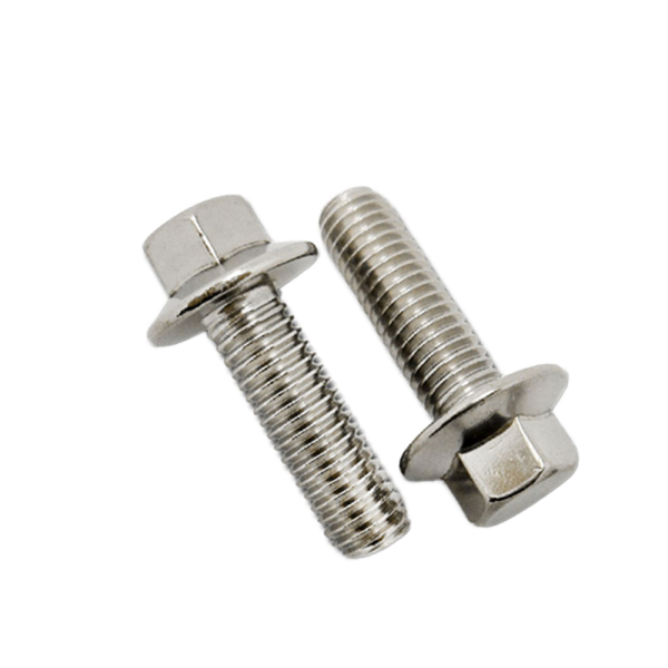Stainless Steel DIN 6921 Full Thread Flange Cap Hex Head Bolts Serration Plain M6 Flange Bolt Building Grade 88
