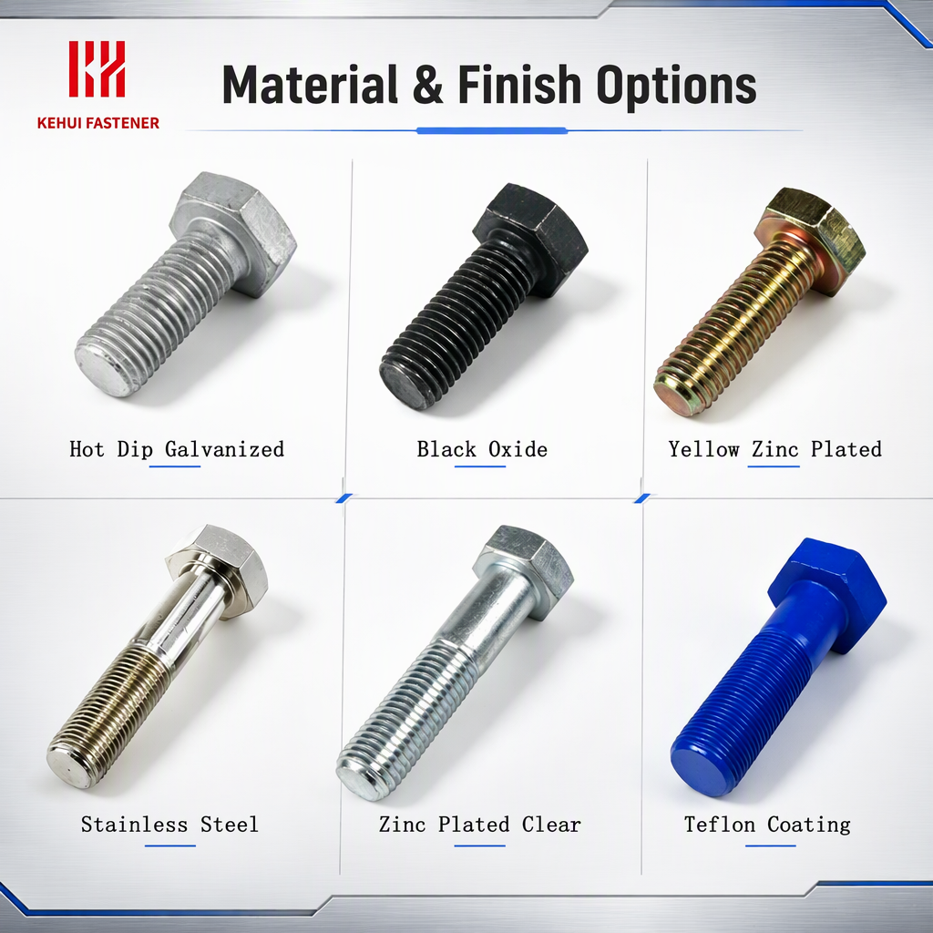 M6 M10 M20 Hex Head Bolts and Nuts Set Stainless Steel ANSI Standard Building Use Custom Sizes specifications