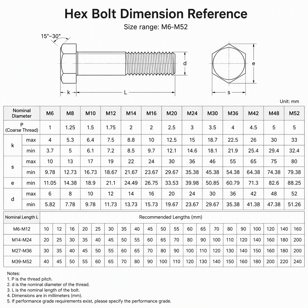 M10 M20 High Tensile Hexagonal Bolt with Nut and the Grade Is 12.9 Black Color M16 Bolt Nut and Washers Hexagon Bolts and Nuts specifications