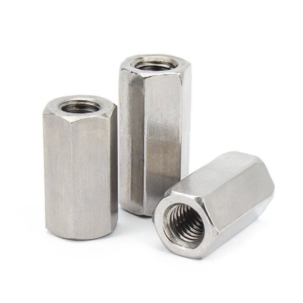 Long Hex Nuts M6 M8 M10 M12 M16 Carbon Steel Galvanized Connecting Nut Internal Thread Coupling Nut