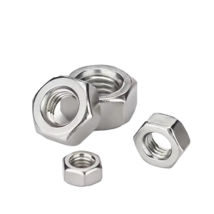 Stainless Steel Polished DIN934 Hex Nuts & Bolts Sizes Fully Threaded for Automotive & General Industry Use