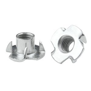 304 Stainless Steel Four Claw T-nut Tee Nut M3-M12 DIN1624 with 4 Sliding T Nuts 4.8 Grade