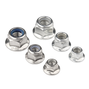 M6-M36 Stainless Steel Nylon Lock Nut Zinc Plated Finish Fully Threaded Hex Head Slotted Nut Dzus