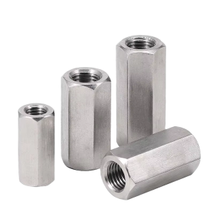 DIN6334 Long Hex Nut Brass & Stainless Steel Galvanized Size Coupling Spacer Nuts