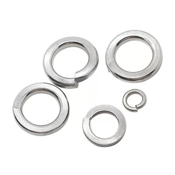 M3-M20 Spring Washer 316 Stainless Steel Zinc Plated Elastic Push on Lock Wave Split Spring Washer Grade 4.8 Spring Lock Washer