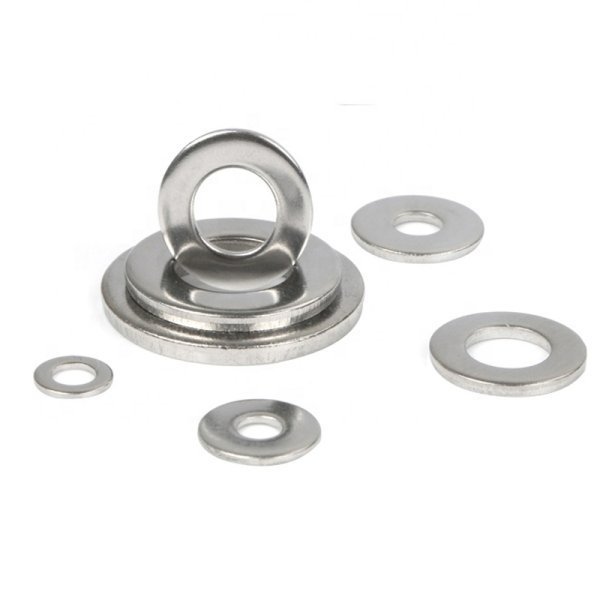 DIN 125 304/316 Stainless Steel Plain Washer M6 M8 M10 M12 Plain Flat Washer Stainless Steel Spacer Thin Gasket for Construction