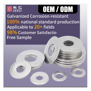 DIN125 Zinc Plated Grade 4 Flat Washer Factories Bolts Washer 304 Stainless Steel Enlarged and Thickened Flat Pad